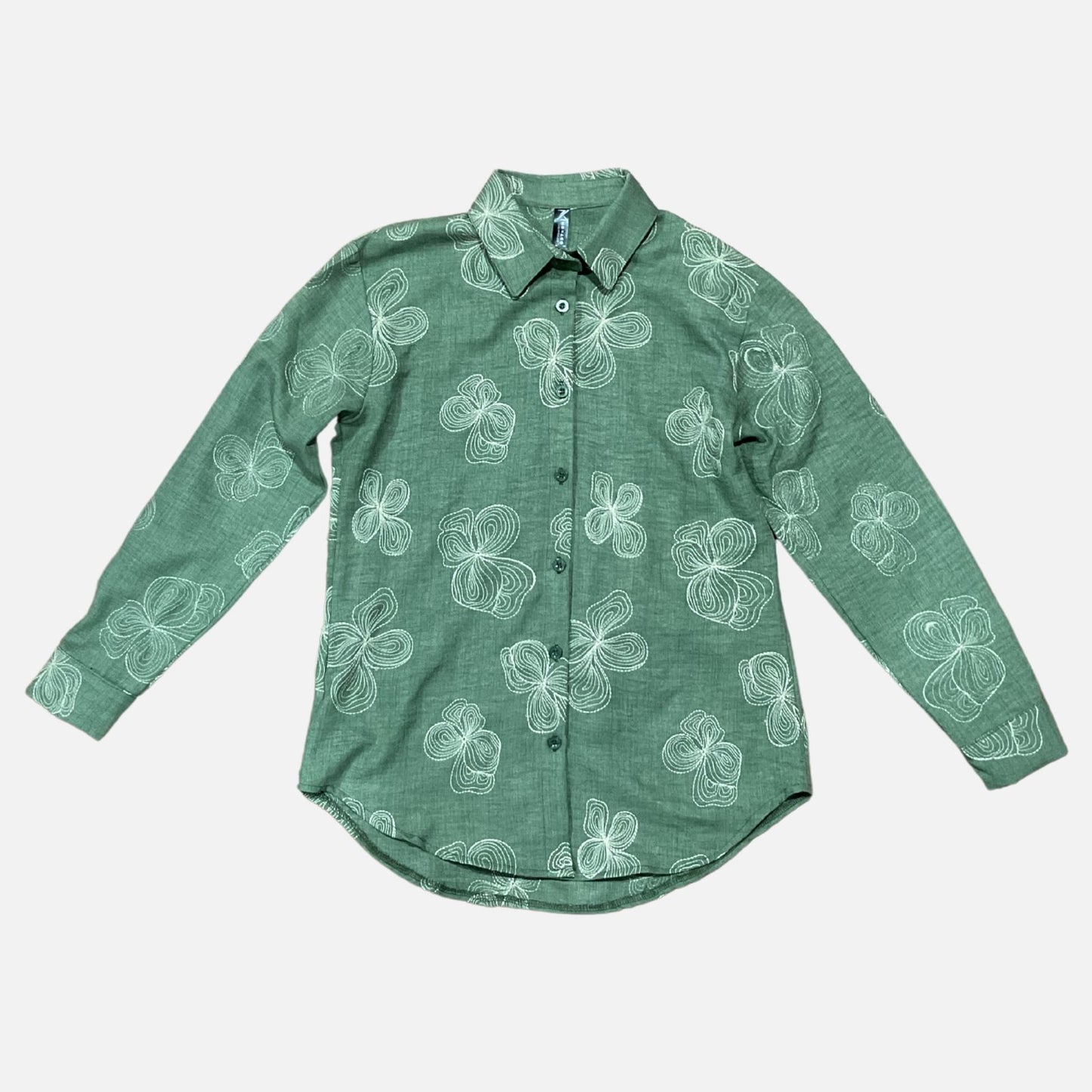 CAMISA FLORES BORDADAS