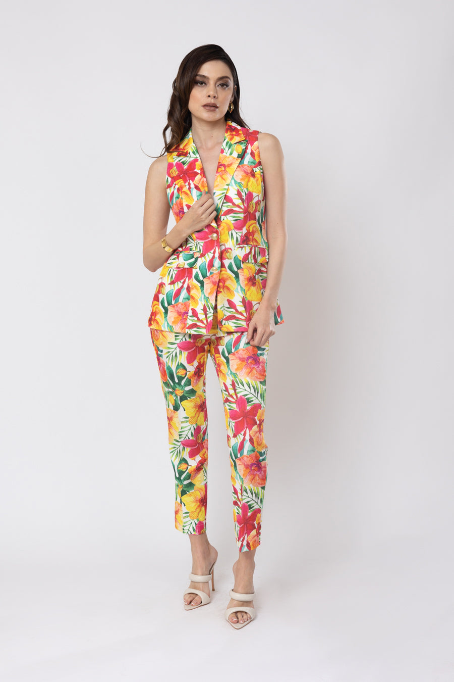 25634 CHALECO ESTAMPADO