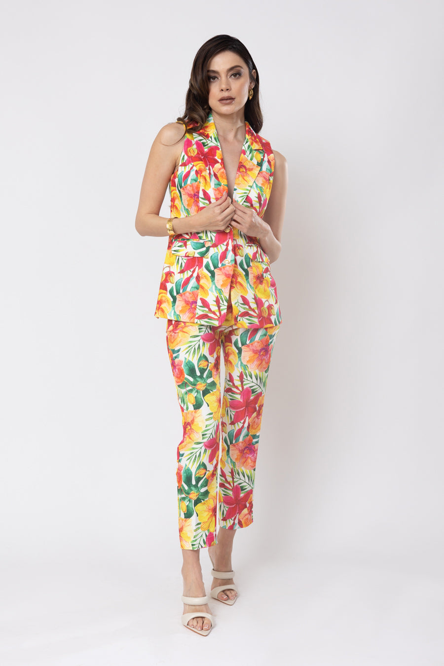 25634 CHALECO ESTAMPADO