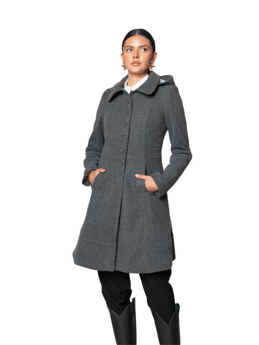 ABRIGO CIRCULAR CON CAPUCHA 26454