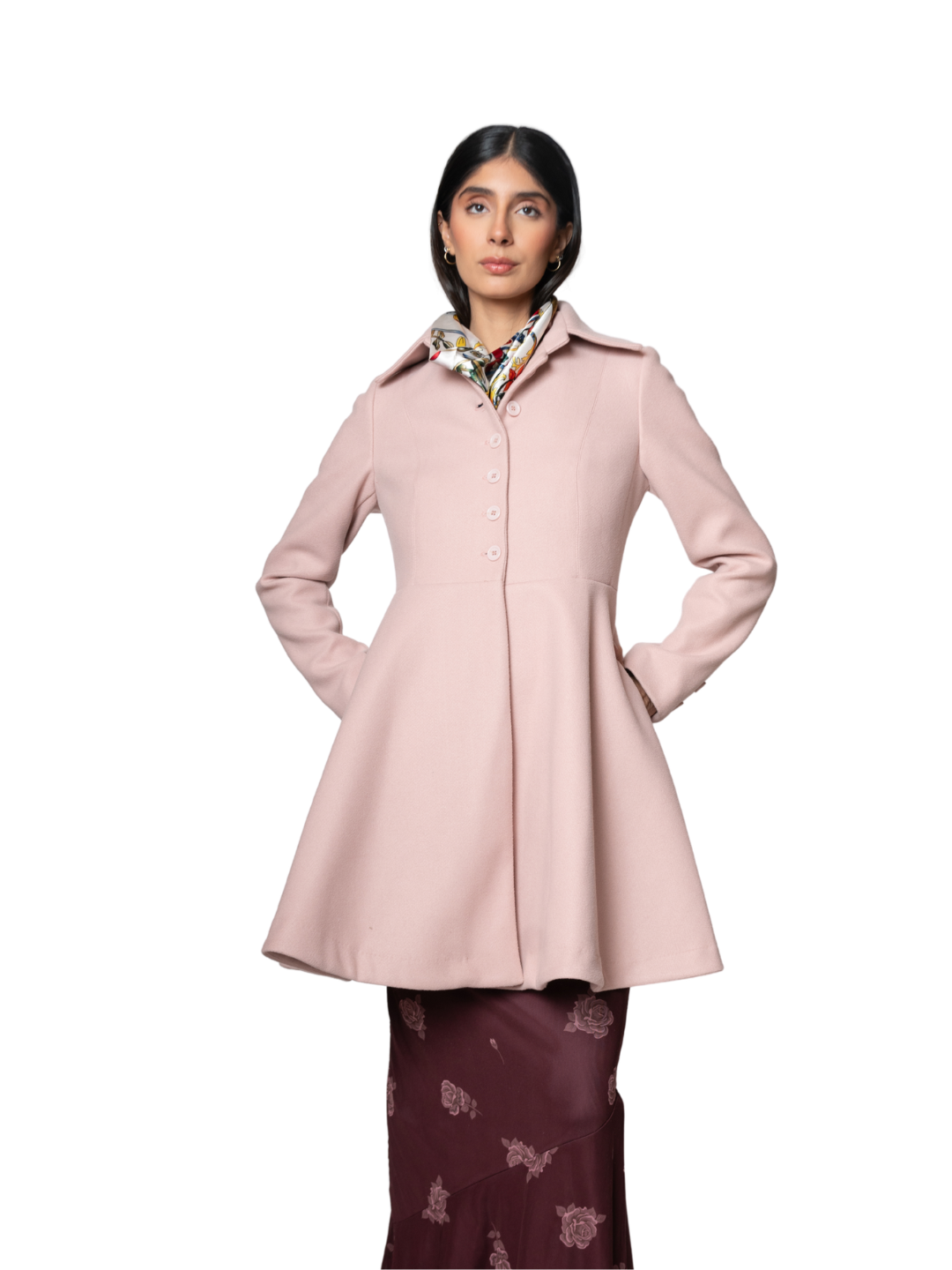 ABRIGO CIRCULAR CON BOTONES 26806
