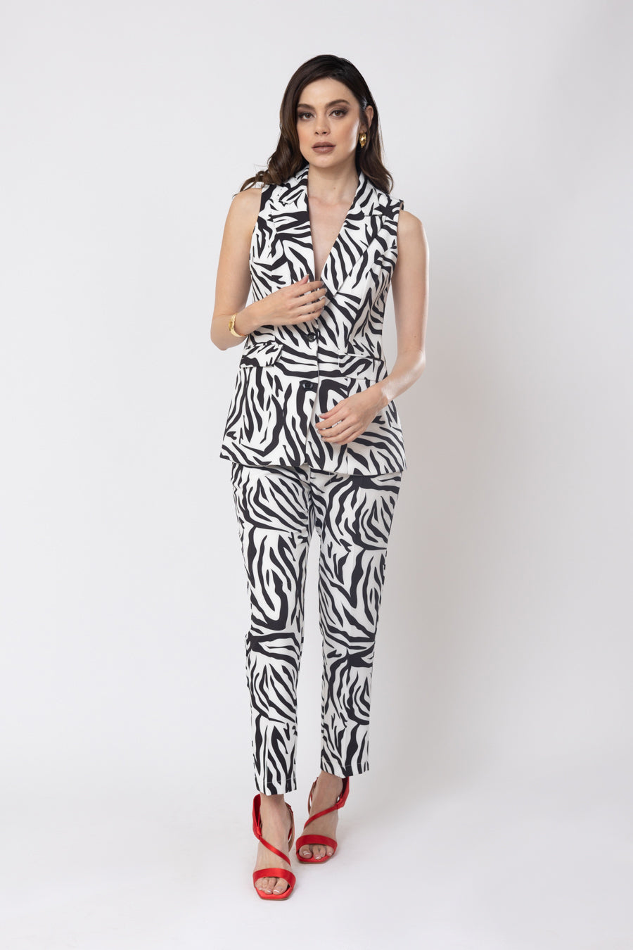 25634 CHALECO ESTAMPADO