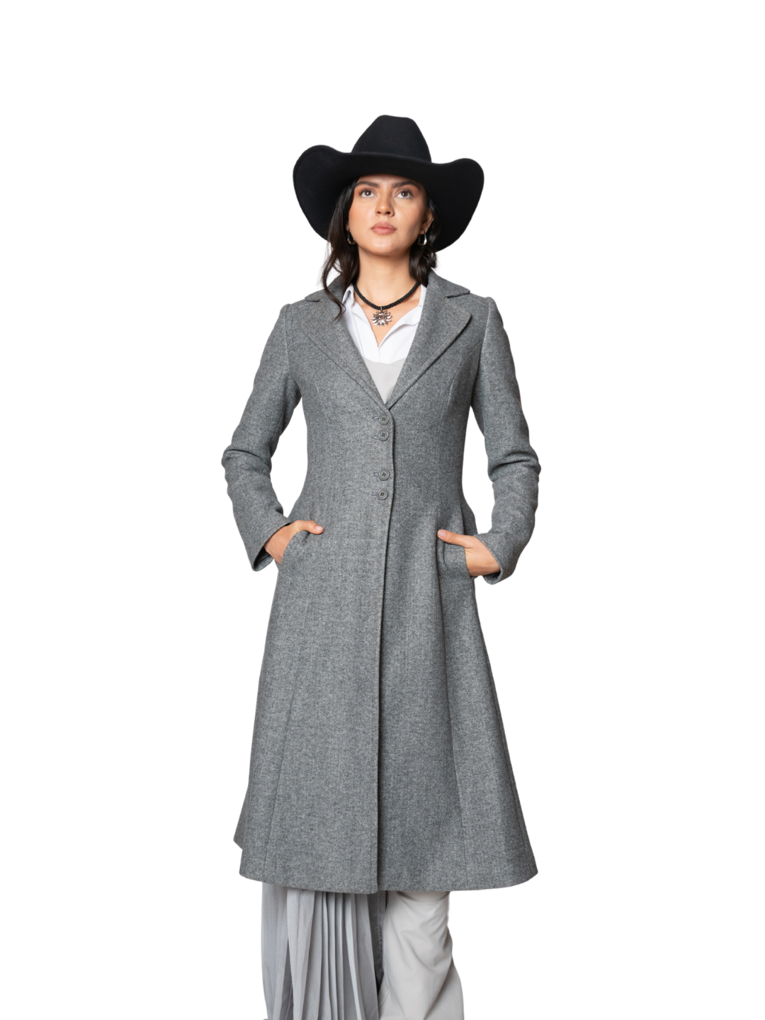 ABRIGO LARGO CUELLO V MOD26623