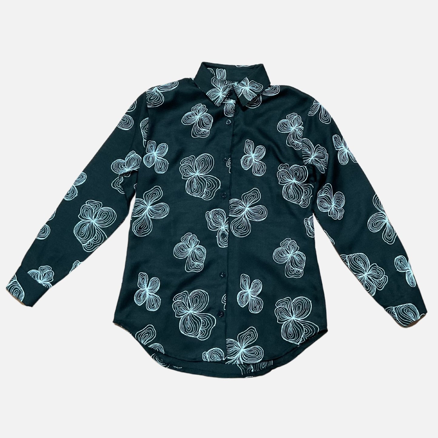 CAMISA FLORES BORDADAS